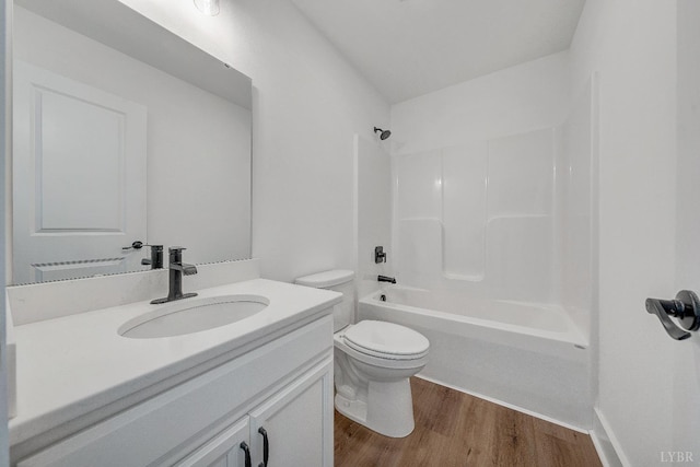 1197 Elk Creek Rd, Forest, VA 24551 - bathroom with vanity, wood finished floors, and bathtub / shower combination