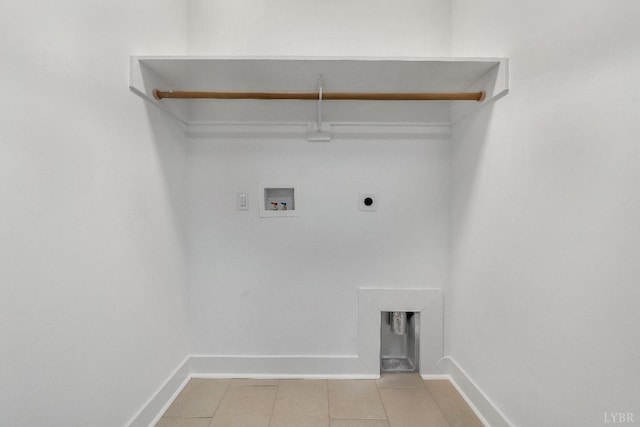 1197 Elk Creek Rd, Forest, VA 24551 - laundry room featuring washer hookup, hookup for an electric dryer, and light tile patterned floors