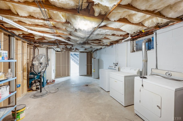 5822 Apache Ln, Lynchburg, VA 24503 - basement with separate washer and dryer and water heater