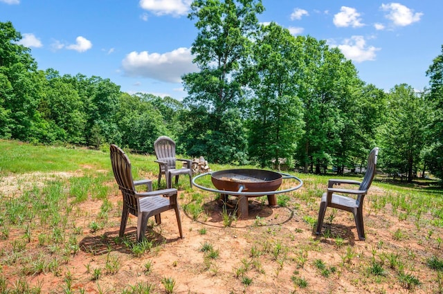 929 Poor House Farm Rd, Amherst, VA 24521 - view of yard featuring a fire pit