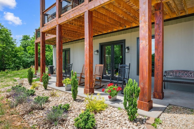 929 Poor House Farm Rd, Amherst, VA 24521 - entrance to property featuring french doors and a patio