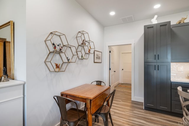 929 Poor House Farm Rd, Amherst, VA 24521 - dining space featuring light wood-type flooring and recessed lighting