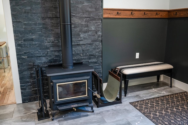 929 Poor House Farm Rd, Amherst, VA 24521 - detailed view of a wood stove