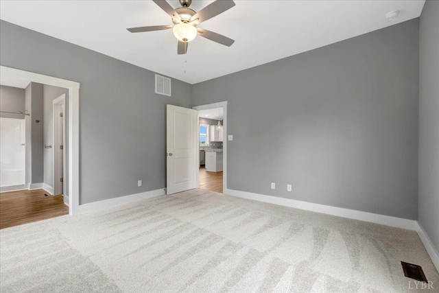 8638 Hat Creek Rd, Brookneal, VA 24528 - unfurnished bedroom featuring carpet and ceiling fan