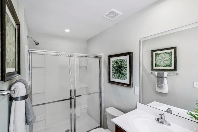 41 Jordan Ct, Lynchburg, VA 24501 - bathroom with a stall shower, vanity, and toilet