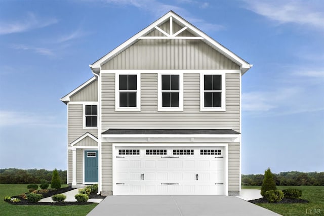 41 Jordan Ct, Lynchburg, VA 24501 - view of front facade featuring board and batten siding, driveway, and a garage