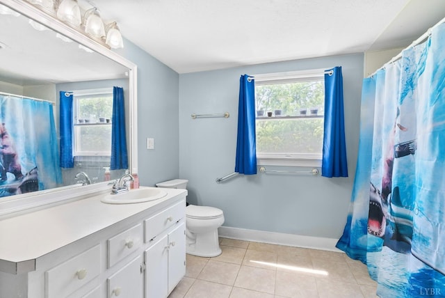 278 Tallyho, Concord, VA 24538 - bathroom with vanity, toilet, tile patterned flooring, and healthy amount of natural light