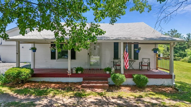 278 Tallyho, Concord, VA 24538 - view of front of property with covered porch and a shingled roof