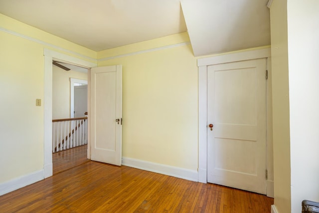 264 N Five Forks Rd, Amherst, VA 24521 - unfurnished bedroom featuring hardwood / wood-style floors and baseboards
