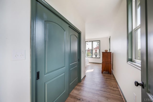 722 Polk St, Lynchburg, VA 24504 - corridor with wood finished floors and baseboards