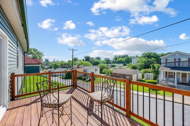 722 Polk St, Lynchburg, VA 24504 - deck with a residential view