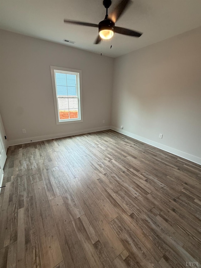 451 Dearborn Rd, Evington, VA 24550 - spare room featuring ceiling fan and wood finished floors