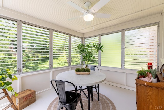 1261 Krise Cir, Lynchburg, VA 24503 - sunroom / solarium with a ceiling fan and healthy amount of natural light
