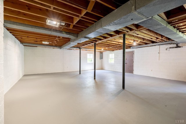 1261 Krise Cir, Lynchburg, VA 24503 - below grade area with concrete block wall and electric panel