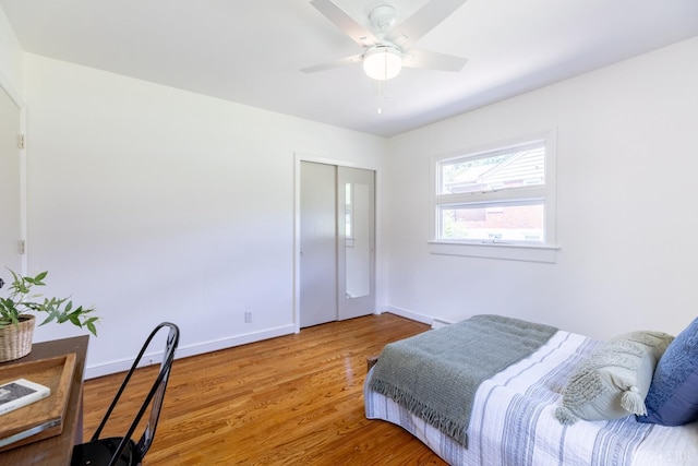 1261 Krise Cir, Lynchburg, VA 24503 - bedroom featuring wood finished floors, baseboards, and a ceiling fan