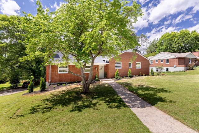 1261 Krise Cir, Lynchburg, VA 24503 - view of front of home featuring brick siding and a front lawn