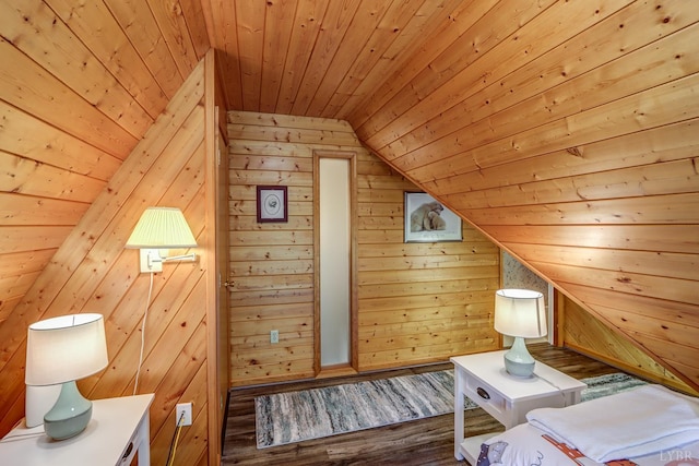 1146 Audubon Dr, Lynchburg, VA 24503 - bonus room with wood ceiling, lofted ceiling, wood finished floors, and wooden walls