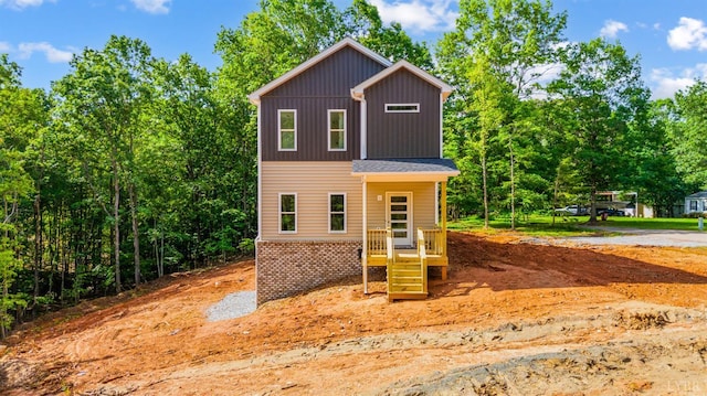 17 Kershaw Dr, Rustburg, VA 24588 - view of front facade with board and batten siding