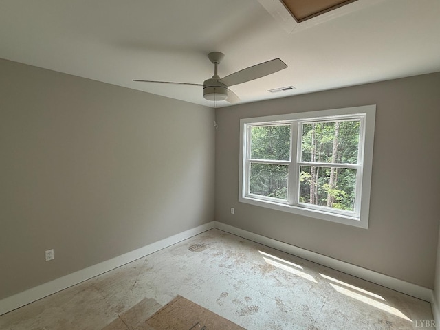 17 Kershaw Dr, Rustburg, VA 24588 - unfurnished room with baseboards and ceiling fan