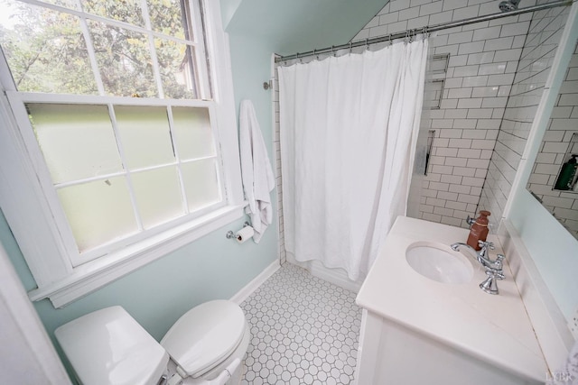 213 Kensington Ave, Lynchburg, VA 24503 - full bath with toilet, vanity, and baseboards