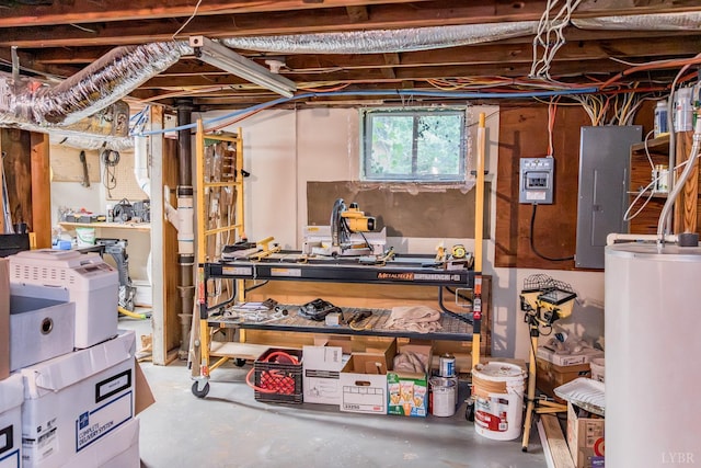 213 Kensington Ave, Lynchburg, VA 24503 - basement featuring water heater and electric panel