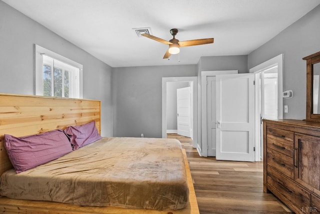 200 Jasper Wood Rd, Hurt, VA 24563 - bedroom with wood finished floors and ceiling fan