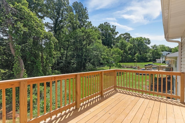 1040 Coronado Ln, Lynchburg, VA 24502 - deck with a lawn