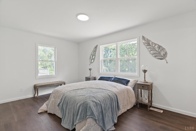 1040 Coronado Ln, Lynchburg, VA 24502 - bedroom featuring multiple windows, dark wood-style flooring, and baseboards