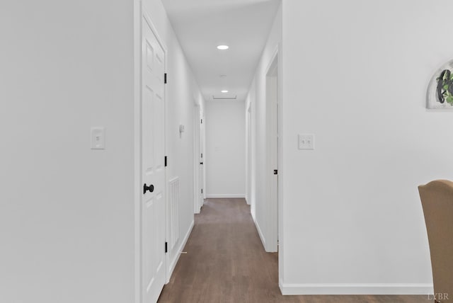 1040 Coronado Ln, Lynchburg, VA 24502 - hall with recessed lighting, baseboards, and wood finished floors