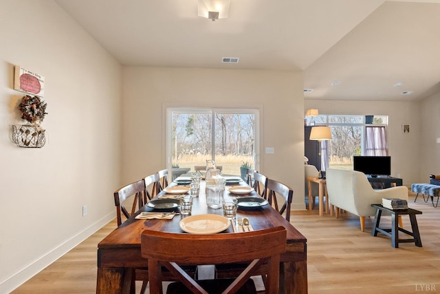 1268 Stoney Ridge Blvd, Forest, VA 24551 - dining area featuring healthy amount of natural light, light wood-style floors, and baseboards