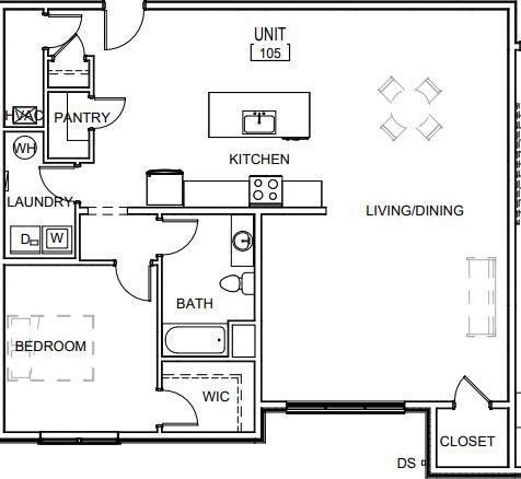 128 Brenleigh Ct Unit 105, Lynchburg, VA 24501 - floor plan / room layout
