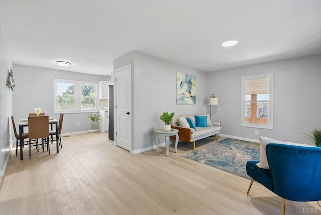 1801 Waterlick Rd, Lynchburg, VA 24501 - sitting room featuring light wood-type flooring and baseboards