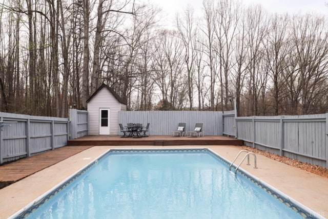 2824 Hawkins Mill Rd, Lynchburg, VA 24503 - view of pool featuring a deck, a fenced backyard, and outdoor dining space