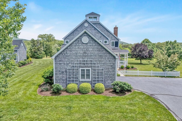 145 Golfers Crossing Dr, Penhook, VA 24137 - view of side of property with a chimney