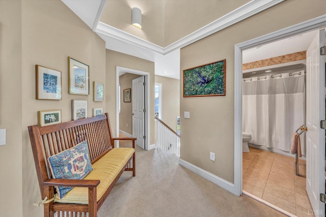 145 Golfers Crossing Dr, Penhook, VA 24137 - hall with an upstairs landing and baseboards