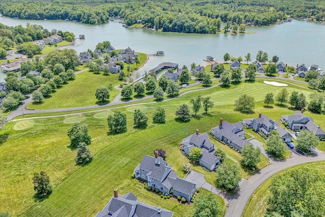 145 Golfers Crossing Dr, Penhook, VA 24137 - aerial view of residential area with a nearby body of water