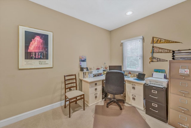 145 Golfers Crossing Dr, Penhook, VA 24137 - office space with light colored carpet, baseboards, and recessed lighting