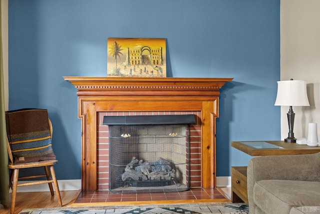 147 Maple Dr, Madison Heights, VA 24572 - detailed view of a fireplace with flush hearth