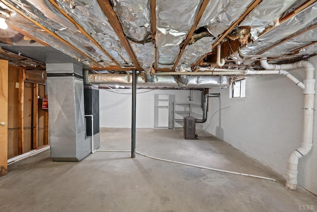 147 Maple Dr, Madison Heights, VA 24572 - basement with heating unit