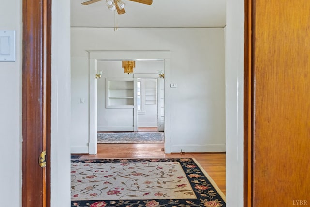10662 Lee Jackson Hwy, Big Island, VA 24526 - hall featuring wood finished floors and baseboards