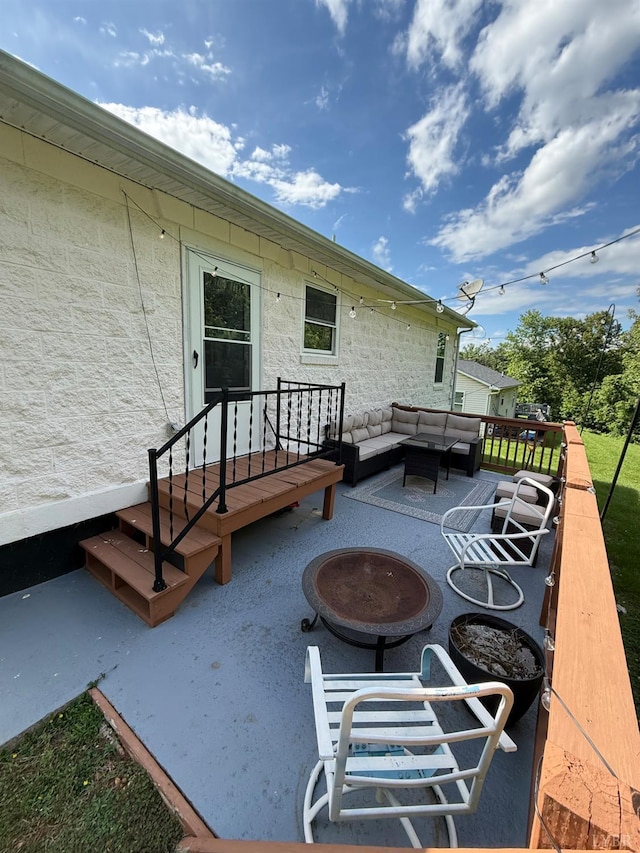 136 Jubilee Dr, Lynchburg, VA 24501 - wooden terrace with an outdoor hangout area