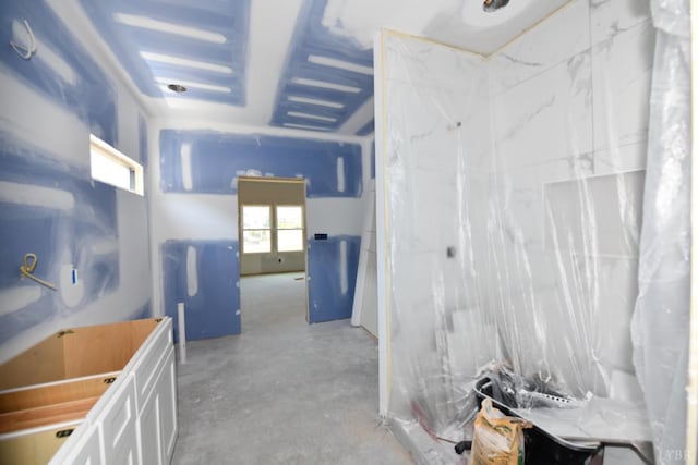 24 Stony Ridge Blvd, Forest, VA 24551 - hall with unfinished concrete flooring