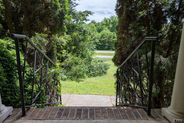 20586 Kings Hwy, Randolph, VA 23962 - view of green lawn featuring a forest view