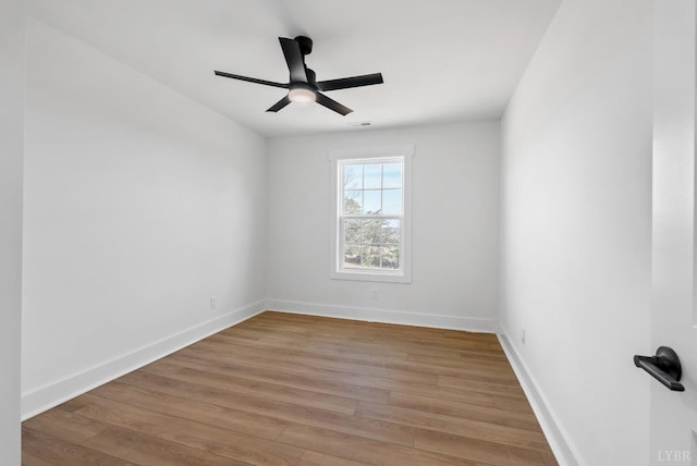 179 Meadow Brook Cir, Danville, VA 24541 - unfurnished room featuring wood finished floors, ceiling fan, and baseboards