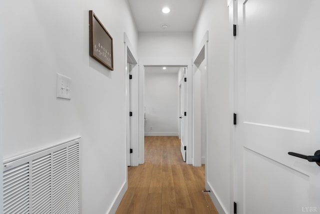 179 Meadow Brook Cir, Danville, VA 24541 - hallway featuring wood finished floors, baseboards, and recessed lighting