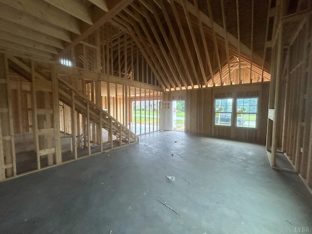 179 Meadow Brook Cir, Danville, VA 24541 - miscellaneous room with vaulted ceiling
