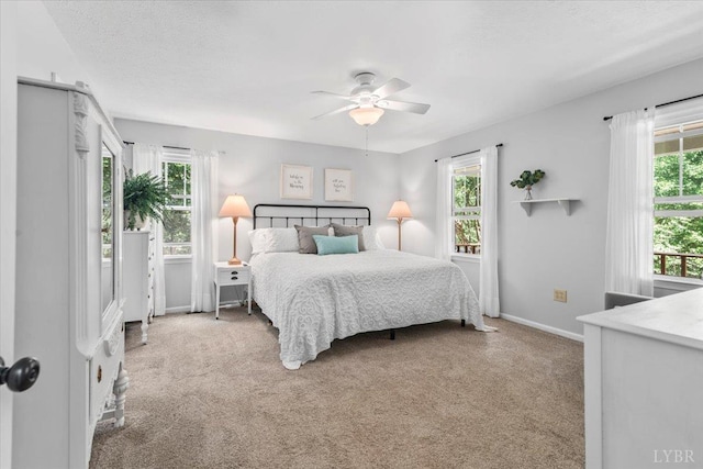 261 Carrington Ln, Roseland, VA 22967 - bedroom with carpet, baseboards, and ceiling fan