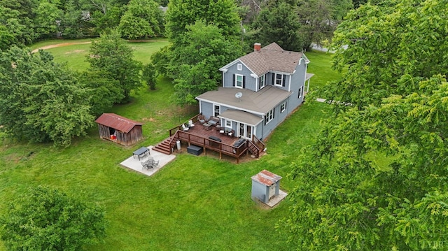 221 Castle Craig Dr, Evington, VA 24550 - view from above of property