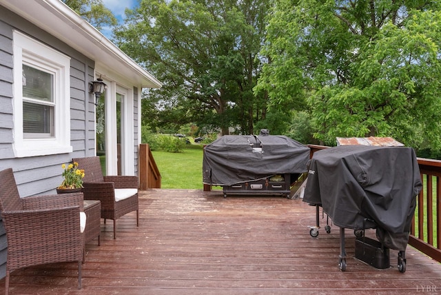 221 Castle Craig Dr, Evington, VA 24550 - deck with a grill