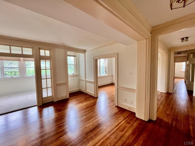 2910 Rivermont Ave Unit 301, Lynchburg, VA 24503 - unfurnished room with dark wood-style flooring and baseboards